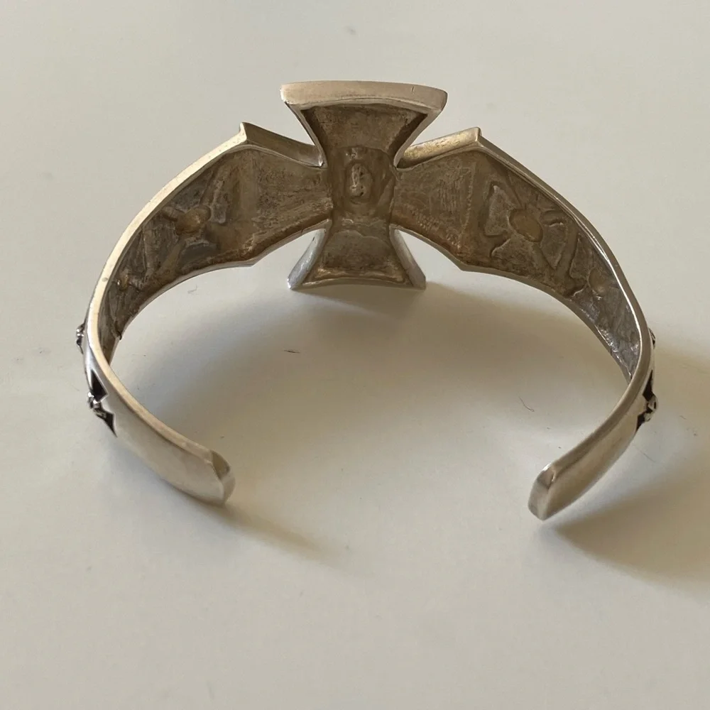 925 Silver bangle skull bracelet skulls 925 sterling